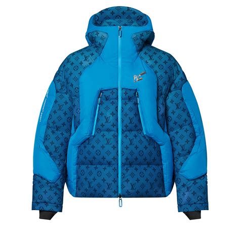 louis vuitton puffer jacket blue|Louis Vuitton sherpa jacket.